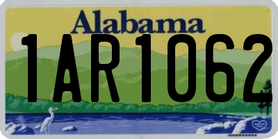 AL license plate 1AR1062