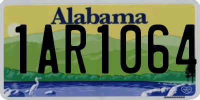 AL license plate 1AR1064