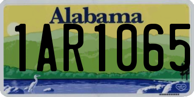 AL license plate 1AR1065