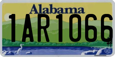 AL license plate 1AR1066