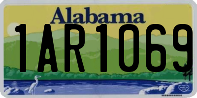 AL license plate 1AR1069