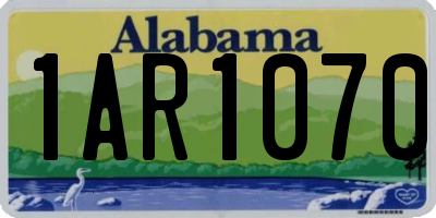 AL license plate 1AR1070