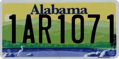 AL license plate 1AR1071
