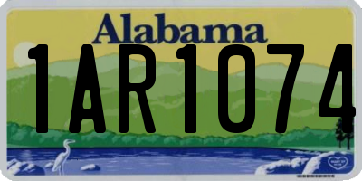 AL license plate 1AR1074