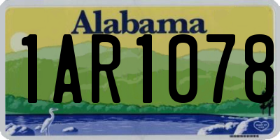 AL license plate 1AR1078