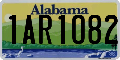 AL license plate 1AR1082