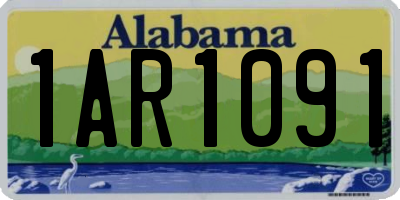 AL license plate 1AR1091