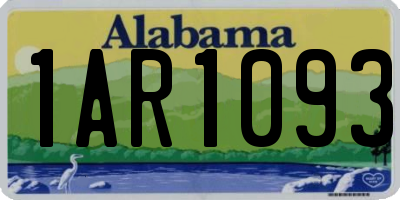 AL license plate 1AR1093