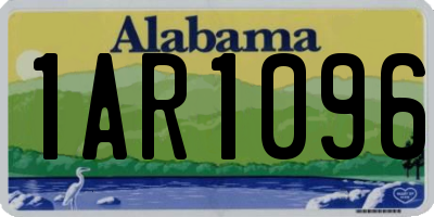 AL license plate 1AR1096