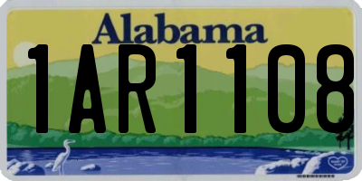 AL license plate 1AR1108
