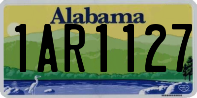 AL license plate 1AR1127