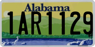 AL license plate 1AR1129