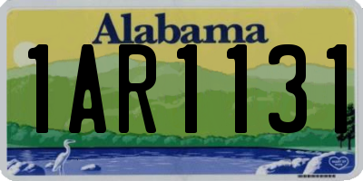 AL license plate 1AR1131