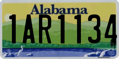 AL license plate 1AR1134