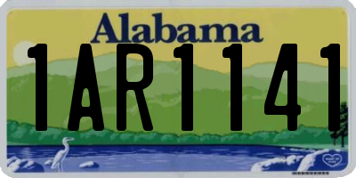 AL license plate 1AR1141