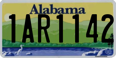 AL license plate 1AR1142