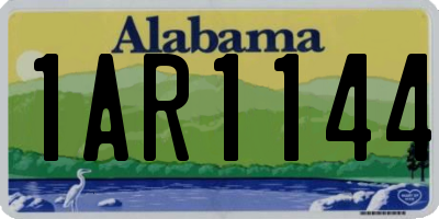 AL license plate 1AR1144