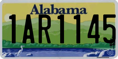 AL license plate 1AR1145