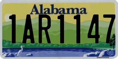 AL license plate 1AR1147