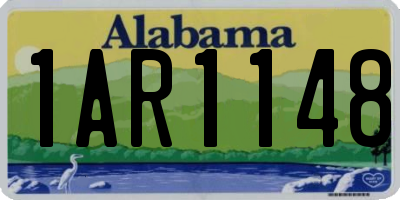 AL license plate 1AR1148