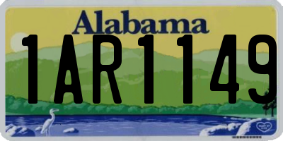 AL license plate 1AR1149