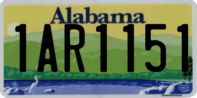 AL license plate 1AR1151