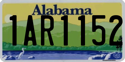 AL license plate 1AR1152