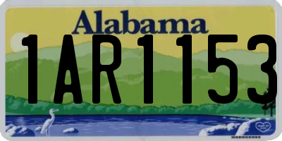 AL license plate 1AR1153