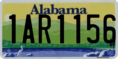 AL license plate 1AR1156