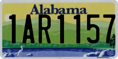 AL license plate 1AR1157
