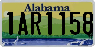 AL license plate 1AR1158