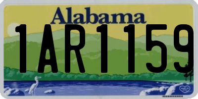 AL license plate 1AR1159