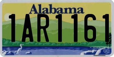 AL license plate 1AR1161