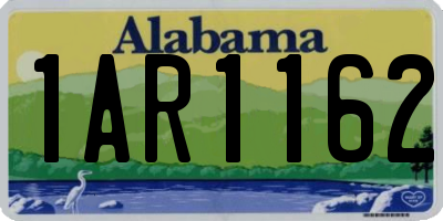 AL license plate 1AR1162