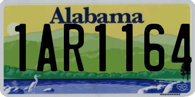 AL license plate 1AR1164