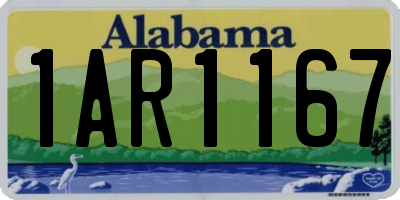 AL license plate 1AR1167