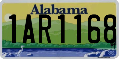 AL license plate 1AR1168