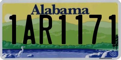 AL license plate 1AR1171