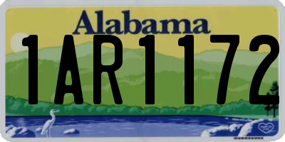 AL license plate 1AR1172