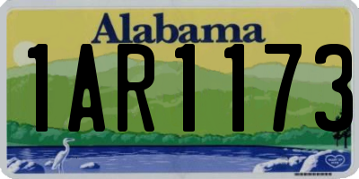 AL license plate 1AR1173