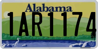 AL license plate 1AR1174
