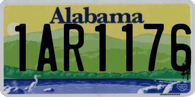 AL license plate 1AR1176
