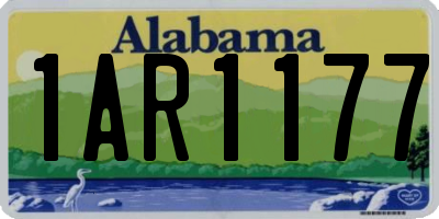 AL license plate 1AR1177