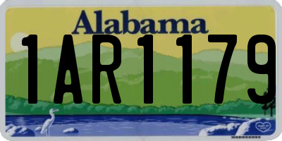 AL license plate 1AR1179