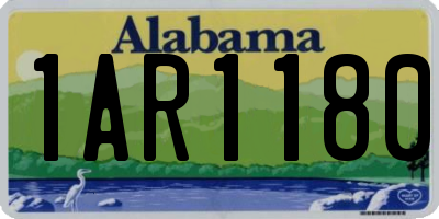 AL license plate 1AR1180