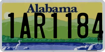 AL license plate 1AR1184