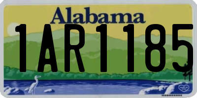 AL license plate 1AR1185