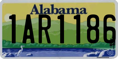AL license plate 1AR1186