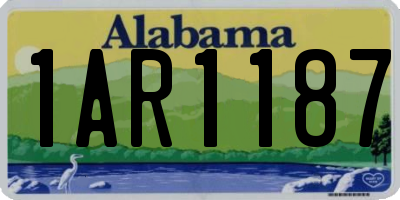 AL license plate 1AR1187