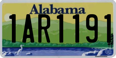 AL license plate 1AR1191